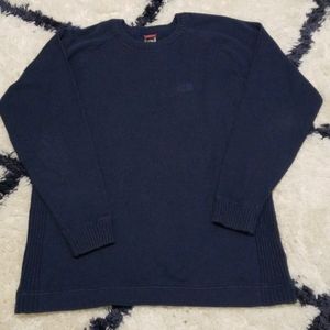 The Northface crew neck pullover navy blue sweater